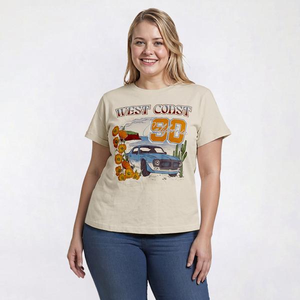 Juniors Plus Attitude Not Included West Coast Car Tee